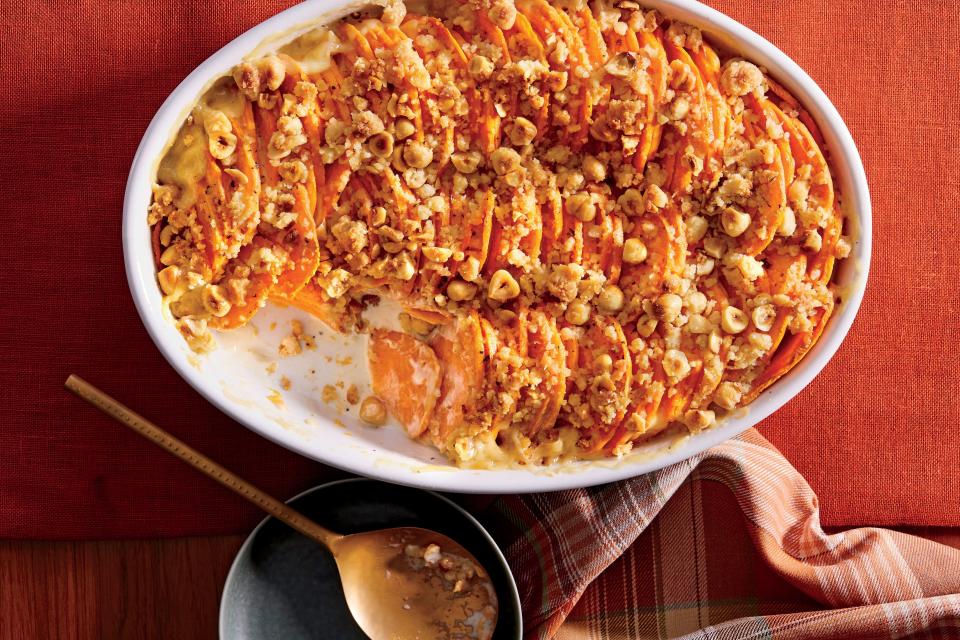 Hasselback Sweet Potato Casserole