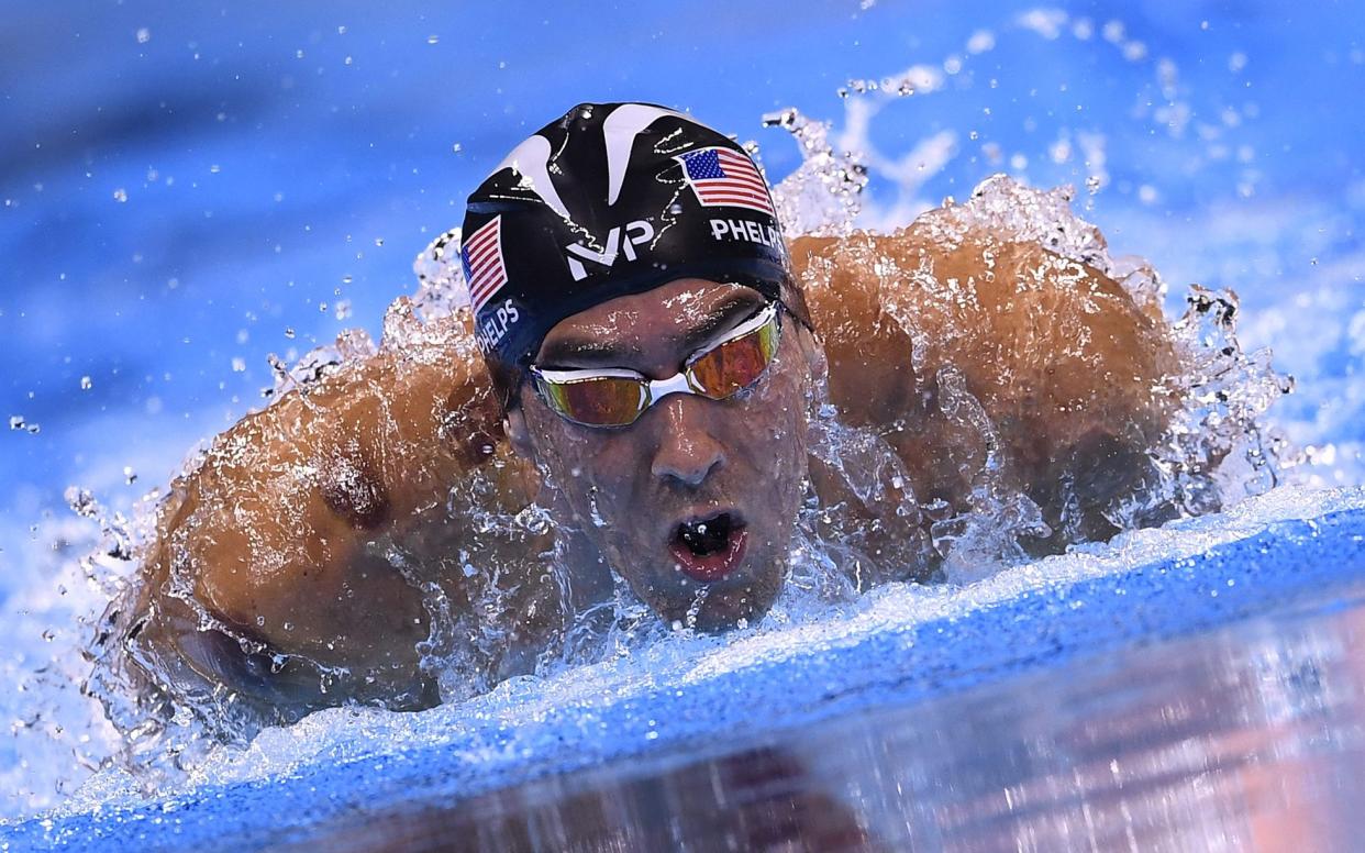 Michael Phelps at the Rio Olympics in 2016 - AFP or licensors