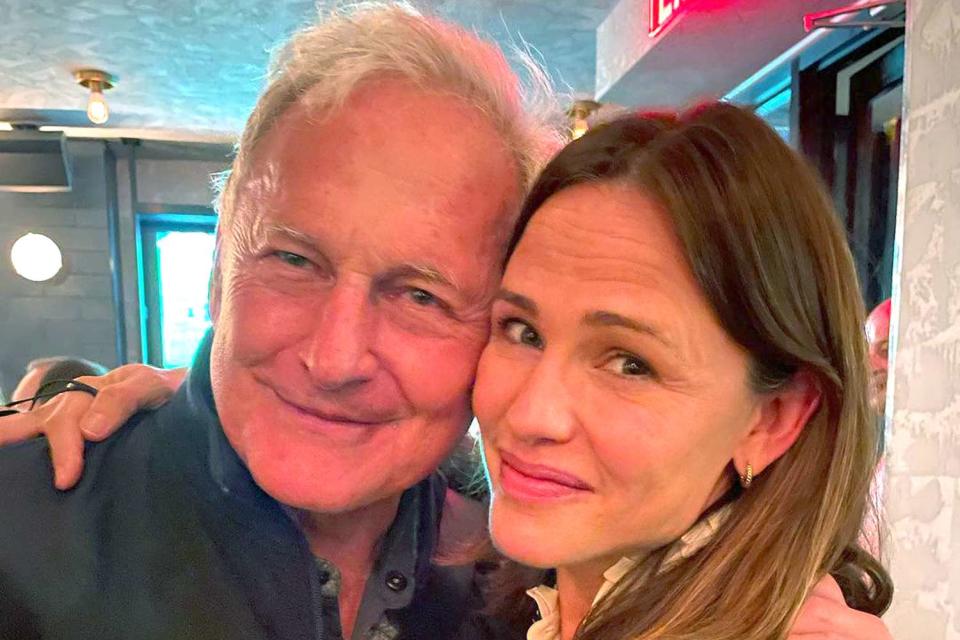 <p>Jennifer Garner/Instagram</p> Victor Garber and Jennifer Garner pose for a photo following his performance in the Off-Broadway play "Love Letters."