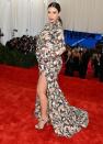 <p> This dress unfortunately wasn't so surprising because of how awe-inspiring it was but rather because it was considered a faux pas with social media users calling it old-fashioned and likening it to an old upholstered sofa. </p> <p> The floral maxi gown that Kim wore for the 2013 Met Gala was high-neck, long-sleeved and designed by Givenchy. It was Kim's first time at the distinguished event and the unfortunate reception to her outfit left her in tears. She recalled to US Vogue, "I was crying, like, the whole way home because I just couldn’t believe it. There were all these memes about me and this couch." </p>