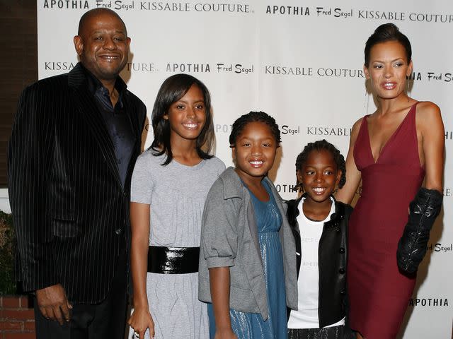 <p>Jean Baptiste Lacroix/WireImage</p> Forest Whitaker, wife Keisha Whitaker, daughters Autumn Whitaker, Sonnet Whitaker and True Whitaker arrive at the Kissable Couture Launch Party on November 13, 2007 in West Hollywood, California.