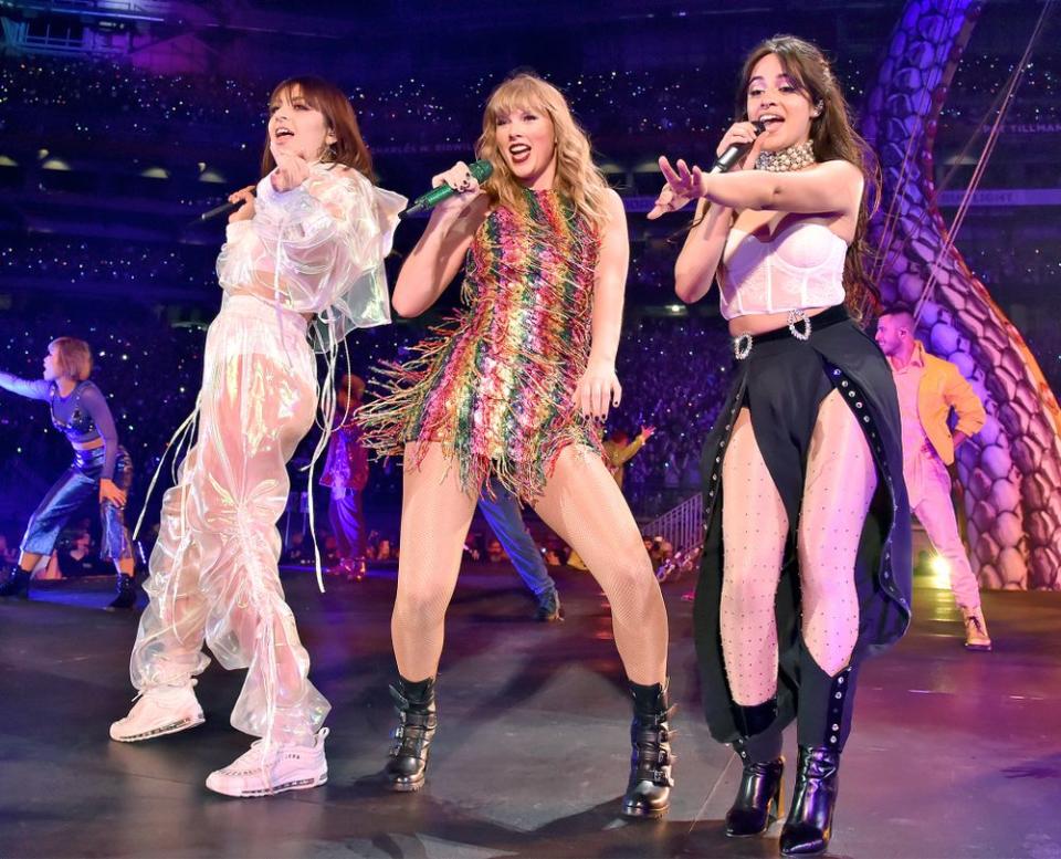 Charli XCX, Taylor Swift and Camila Cabello perform