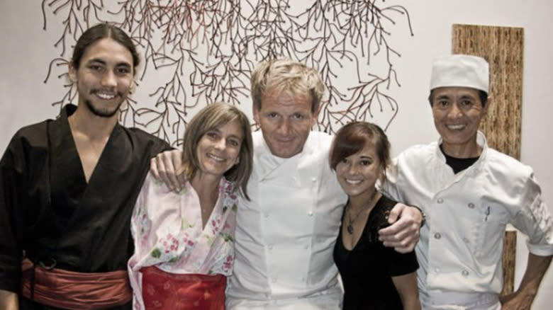 Hatae family with Gordon Ramsay