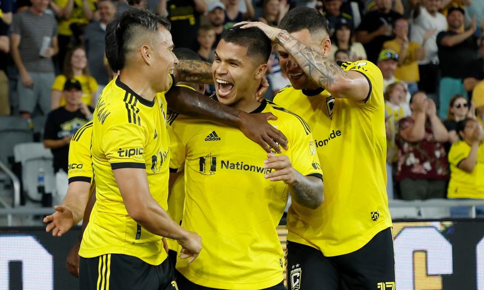 <span><a class="link " href="https://sports.yahoo.com/soccer/teams/columbus/" data-i13n="sec:content-canvas;subsec:anchor_text;elm:context_link" data-ylk="slk:Columbus Crew;sec:content-canvas;subsec:anchor_text;elm:context_link;itc:0">Columbus Crew</a> became the first MLS team to beat CF Monterrery over two legs in the Concacaf Champions Cup. </span><span>Photograph: Kirk Irwin/Getty Images</span>