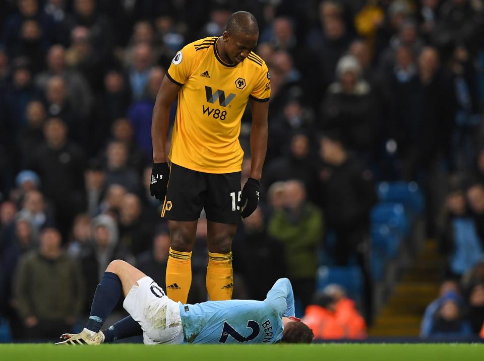 Willy Bolly red card: Wolves boss Nuno Espirito Santo has no complaints with decision vs Manchester City