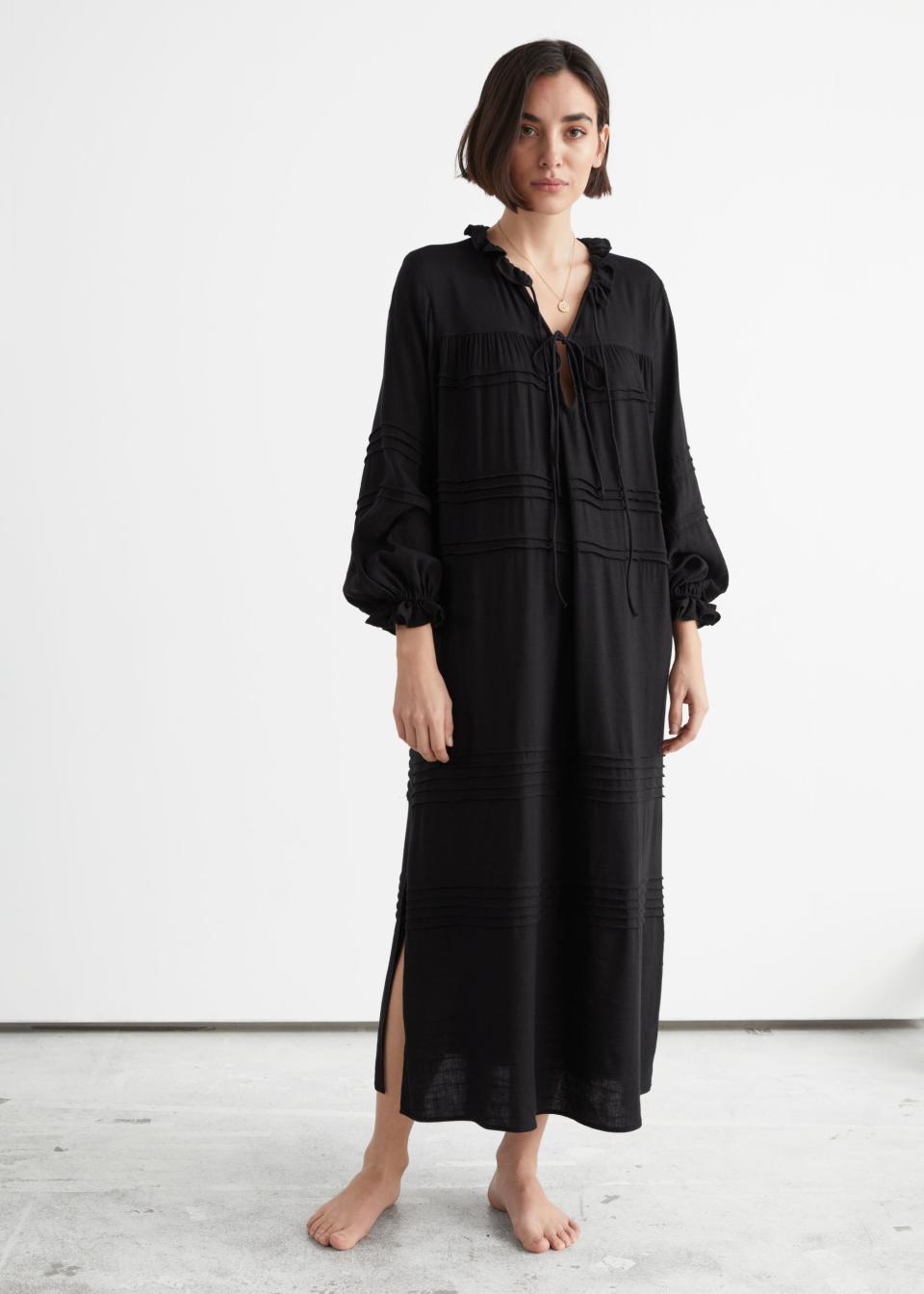 & Other Stories Oversized Ruffled Maxi Dress