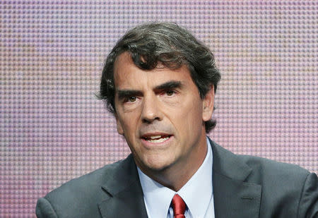 FILE PHOTO: Venture capital investor and executive producer Tim Draper from "Startup U" speaks at a panel for the ABC Family television series during the Television Critics Association Cable Summer Press Tour in Beverly Hills, California, U.S., August 5, 2015. REUTERS/Danny Moloshok/File Photo