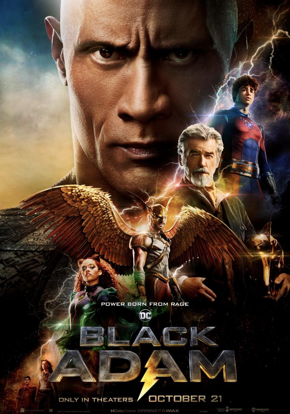 The "Black Adam" (2022) poster.