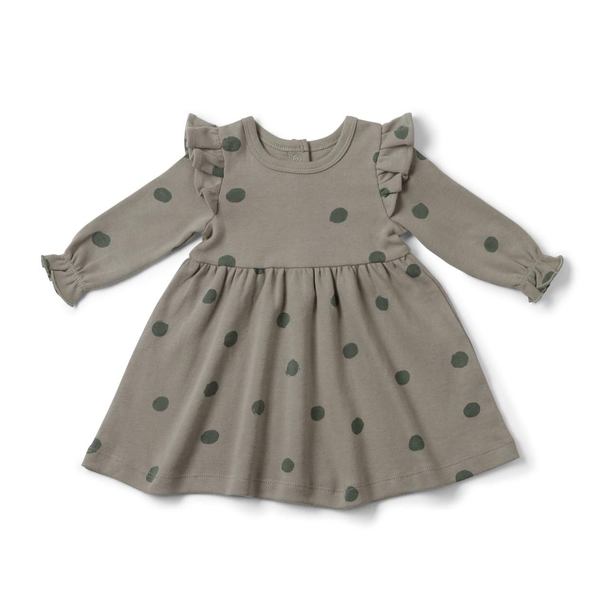 <p><a href="https://go.redirectingat.com?id=74968X1596630&url=https%3A%2F%2Fmakemakeorganics.com%2Fproducts%2Forganic-cotton-ruffle-dress-olive-dots&sref=https%3A%2F%2Fwww.goodhousekeeping.com%2Fchildrens-products%2Fg21290251%2Fbest-baby-clothes%2F" rel="nofollow noopener" target="_blank" data-ylk="slk:Shop Now;elm:context_link;itc:0;sec:content-canvas" class="link rapid-noclick-resp">Shop Now</a></p><p>MakeMake Organics</p><p>makemakeorganics.com</p><span class="copyright">MakeMake Organics</span>