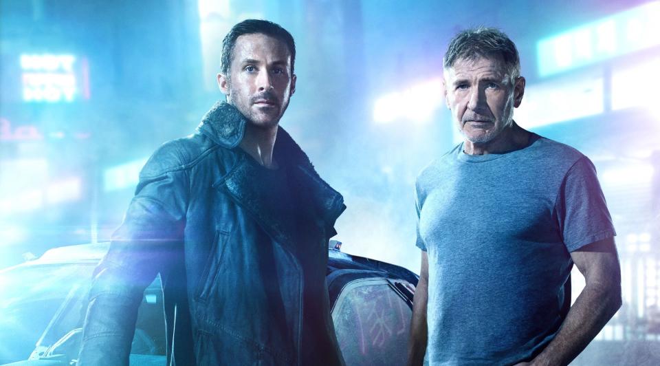 Ryan Gosling and Harrison Ford in "Blade Runner 2049.' (Photo: Frank Ockenfels)