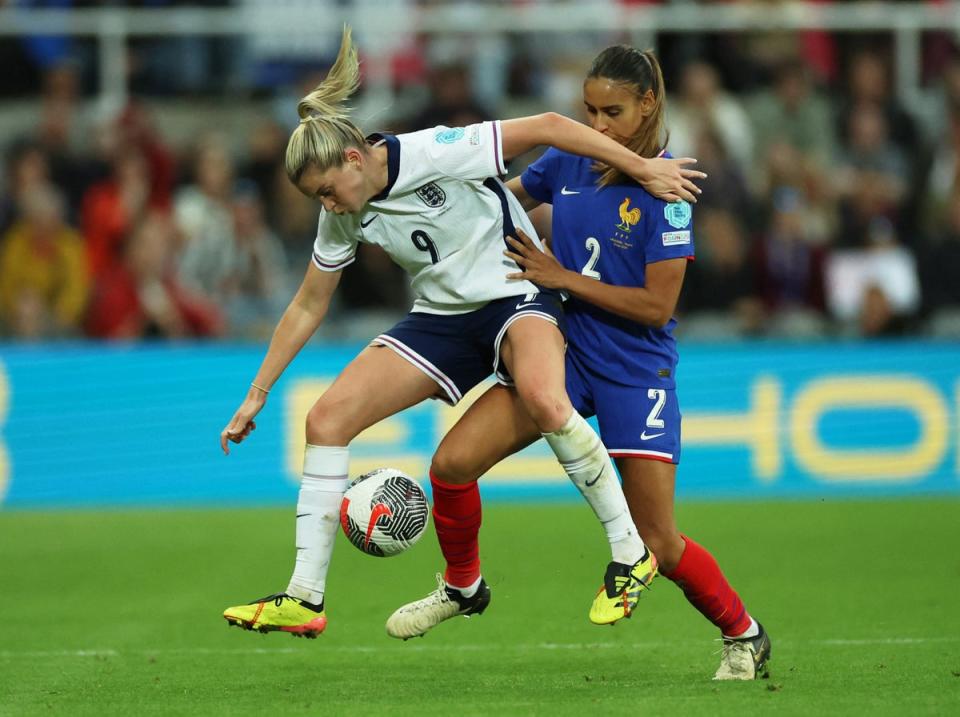 Russo dominated France defender Maelle Lakrar as England won 2-1   (Reuters)