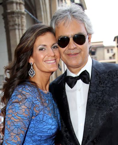 Rachel Murray/Getty Andrea Bocelli and his wife Veronica Berti Bocelli attend the Celebrity Fight Night Gala
