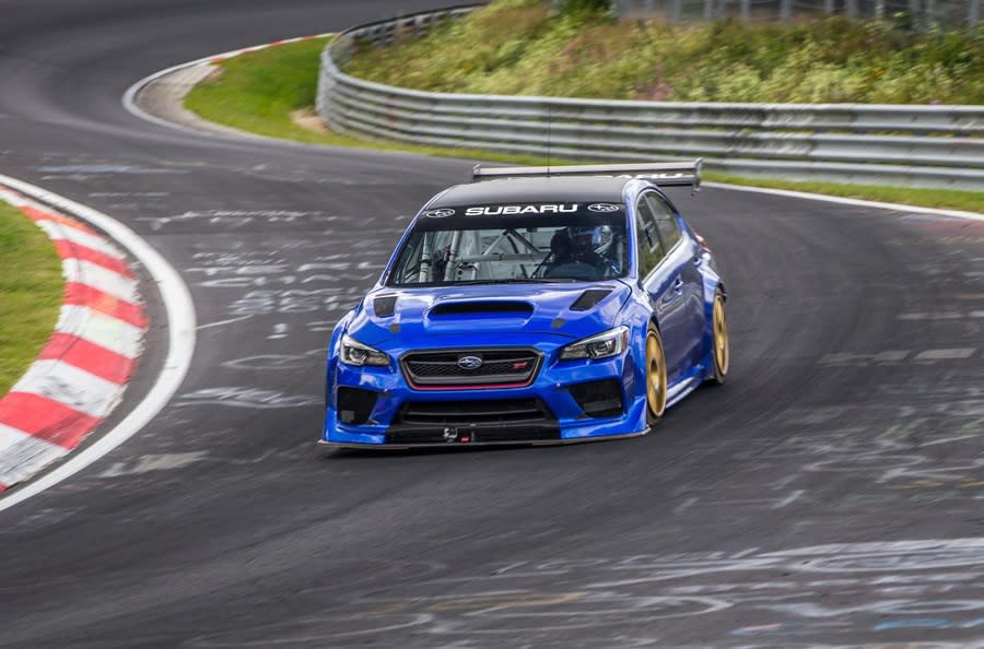 速霸陸WRX STI在紐柏林北賽道跑進7分內？！