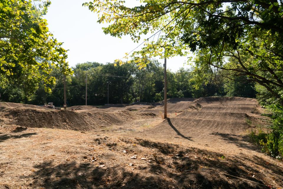A new course layout is in the works at Heartland BMX Track, 4801 S.W. Shunga Drive, as volunteers worked Sept. 2 to get the track rideable again. Volunteers have been able to address county and city violations over its location.