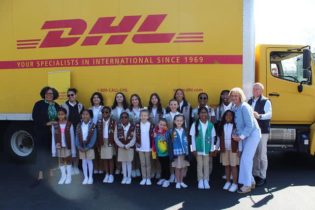 <p>DHL</p> Girl Scouts of America for Operation Cookie/Hometown Heroes campaign 2024 Is at the headquarters of Girl Scouts of Nassau County.