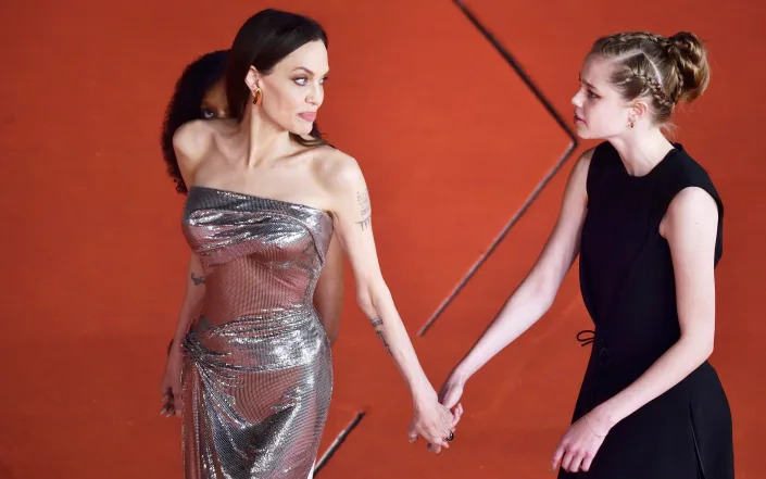 Angelina Jolie with her daughter Shiloh Jolie-Pitt at Rome Film Fest 2021