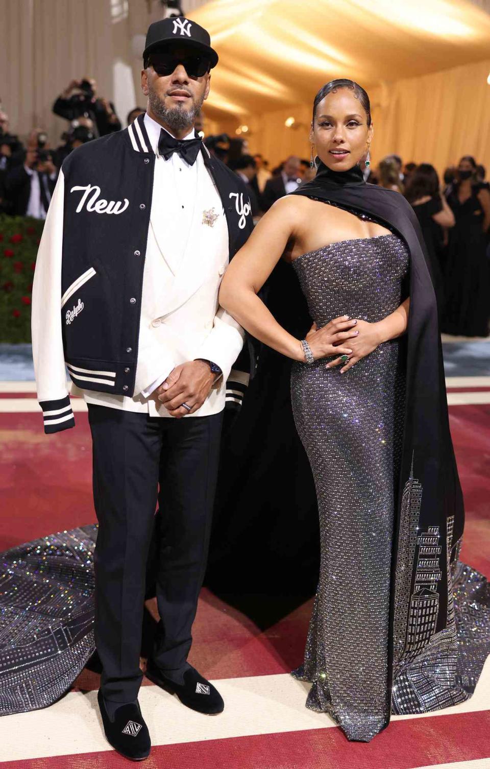 Swizz Beatz and Alicia Keys attend The 2022 Met Gala Celebrating "In America: An Anthology of Fashion" at The Metropolitan Museum of Art on May 02, 2022 in New York City