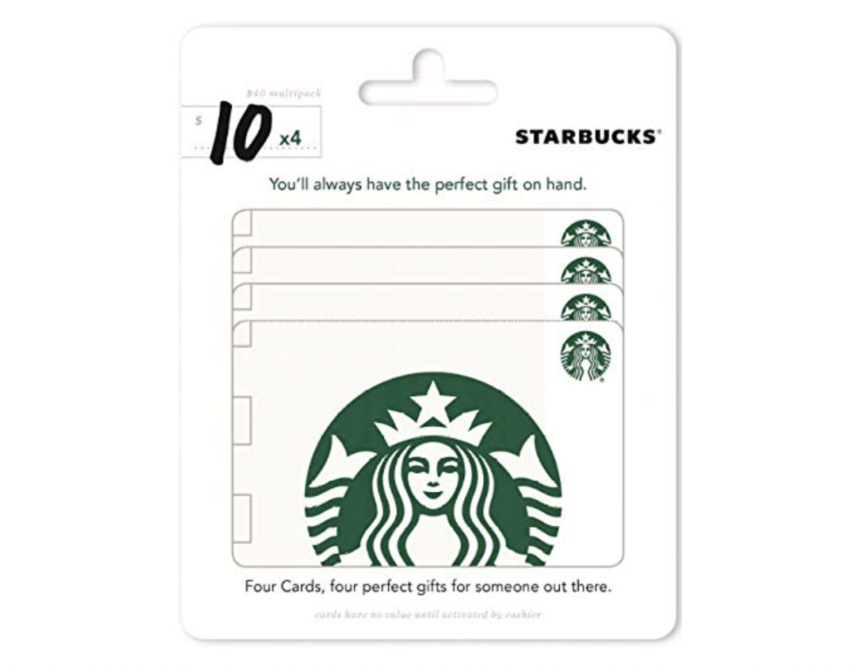 Starbucks Gift Cards, Multipack of 4