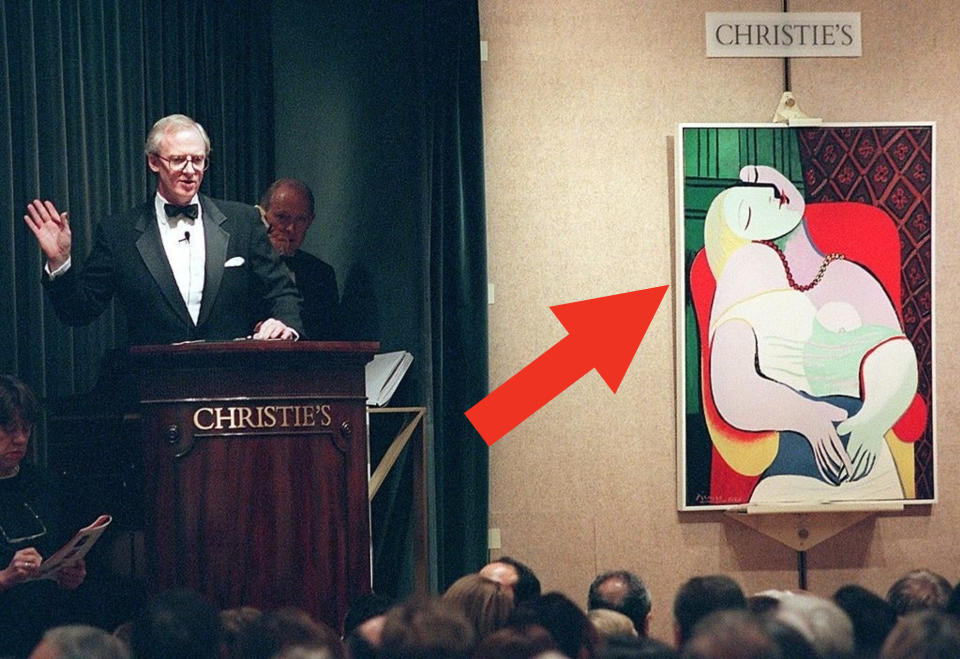 The painting at a Christie's auction