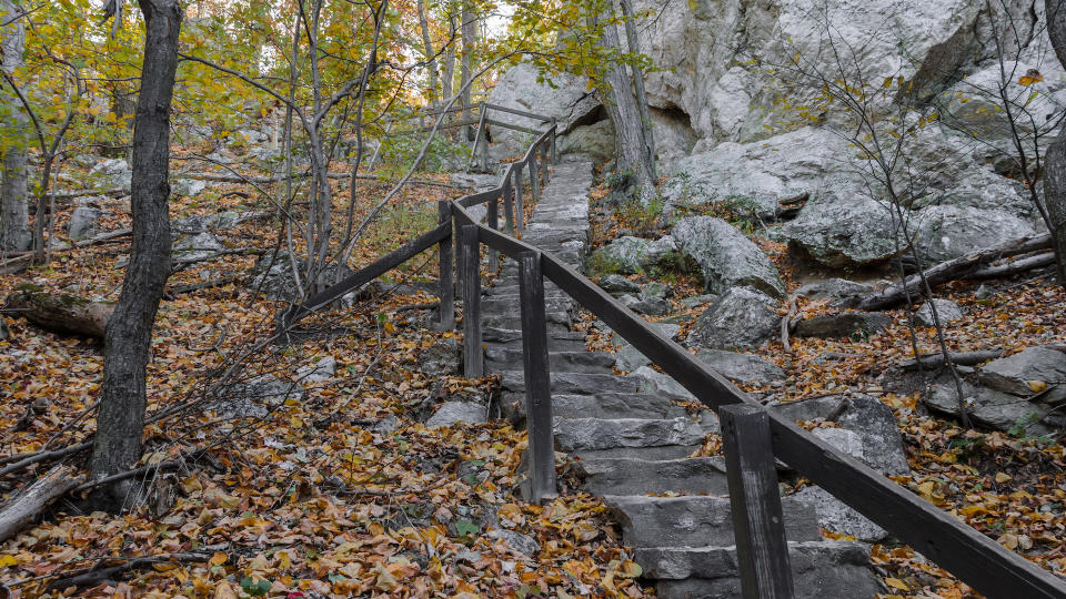 Steps up sugarloaf mountain