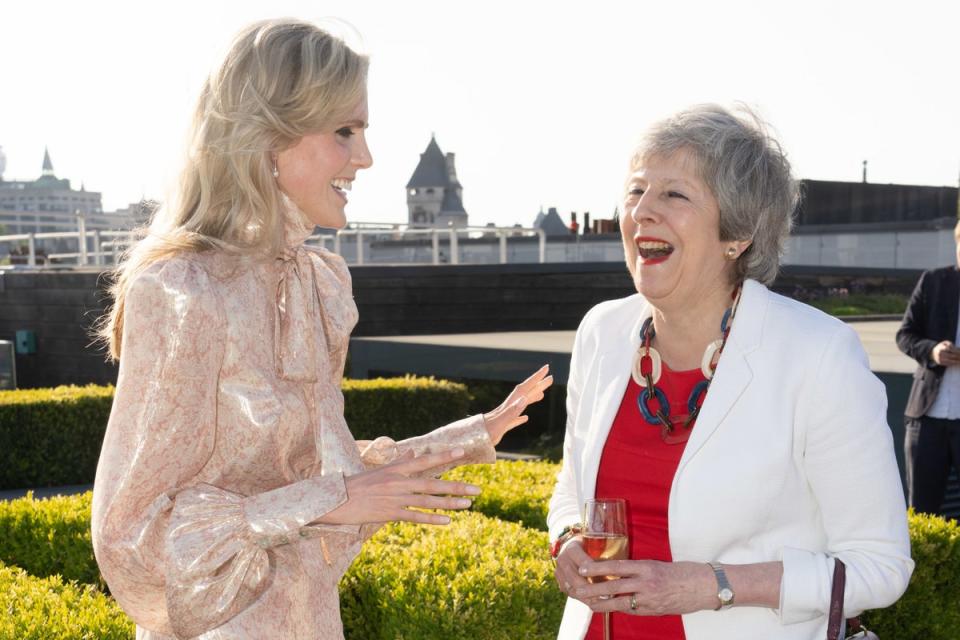 Cleo Watson and Theresa May (PA / Jeff Moore)