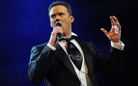 Tenor Russell Watson was due to be the voice of God in the production - Credit: Getty&nbsp;