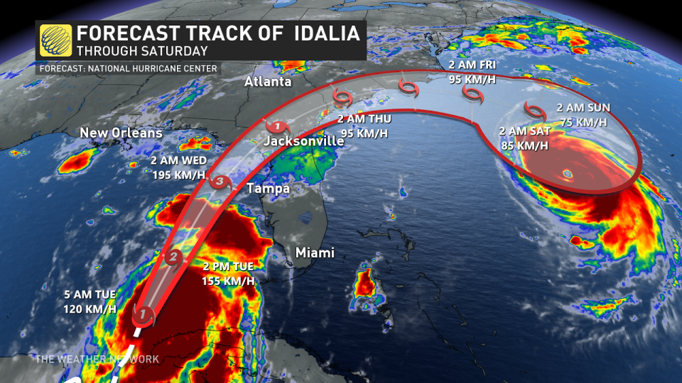 Idalia storm track Aug 29 2023