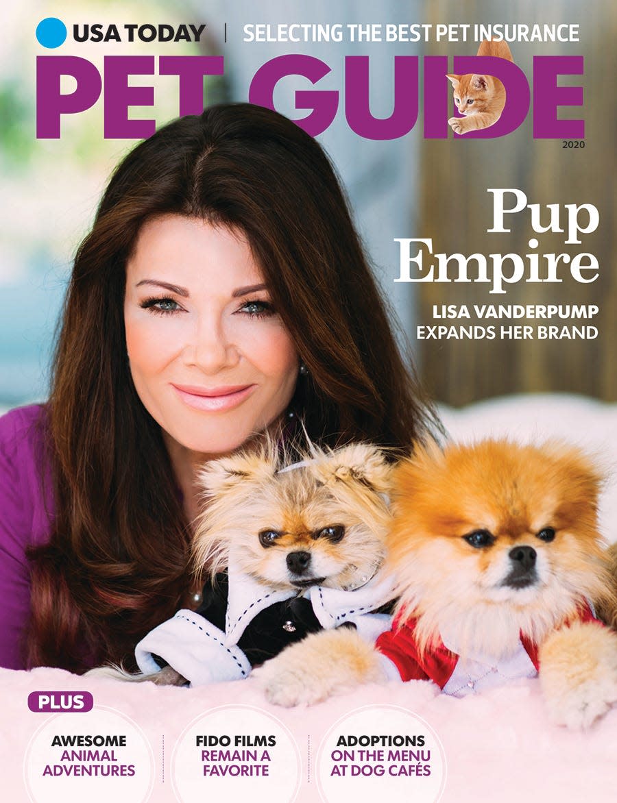 Lisa Vanderpump covers USA TODAY's "Pet Guide" 2020