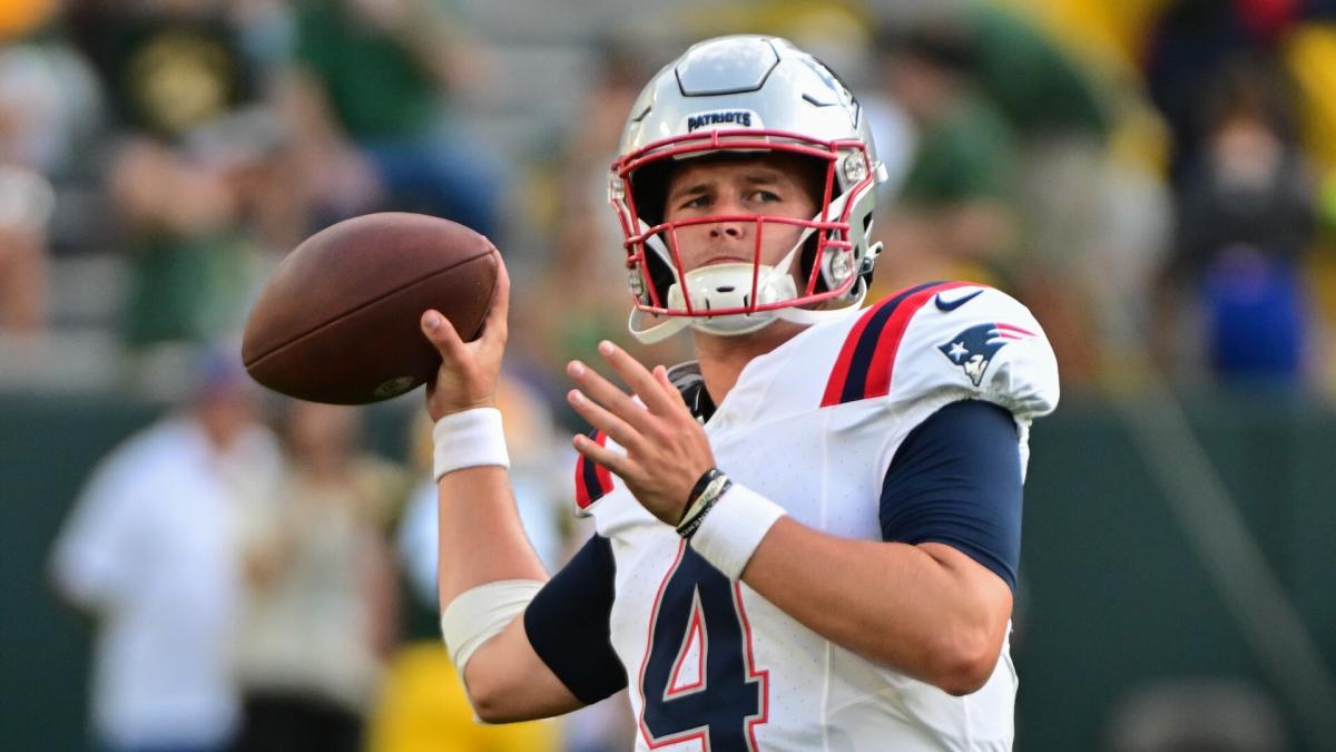 Patriots quarterback Bailey Zappe starts preseason opener and gets