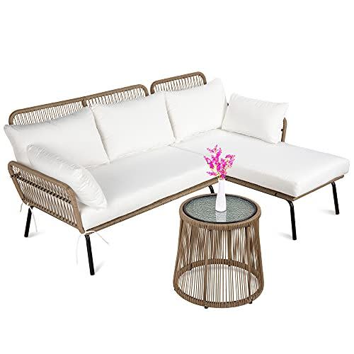 Woven Sectional Patio Furniture Sofa Set