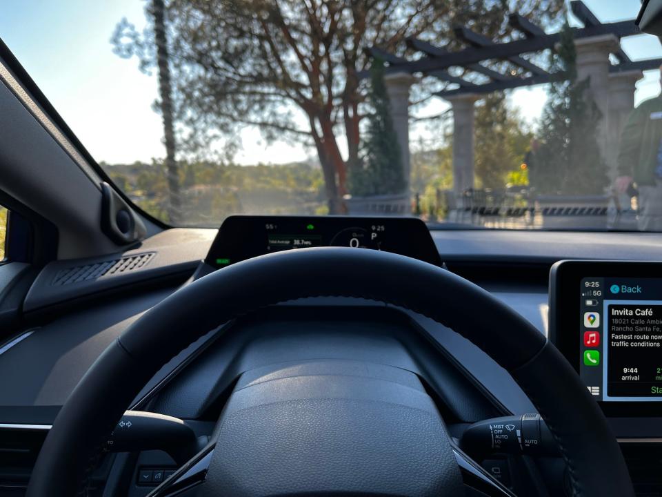 The 2023 Toyota Prius' steering wheel blocked view of key instruments for many drivers.