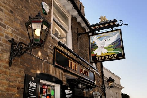 The Dove's bar is very tiny - Credit: ALAMY