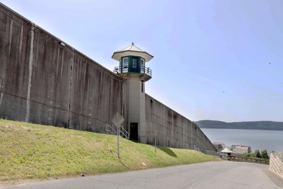 Sing Sing Prison in Ossining, photographed July 9, 2019. Present inmates say that industrial fans that blow at rows of cells, stacked in tiers, haven’t worked for over two years, contributing to the extreme heat inside the prison that inmates cope with.