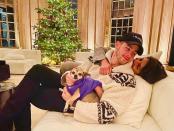 <p>The couple seemingly spent the festive period in London, with this shot showing them snuggled up on the sofa together with their pet dog, Diana. </p><p><a href="https://www.instagram.com/p/CIyUYoPjtWw/" rel="nofollow noopener" target="_blank" data-ylk="slk:See the original post on Instagram;elm:context_link;itc:0;sec:content-canvas" class="link ">See the original post on Instagram</a></p>