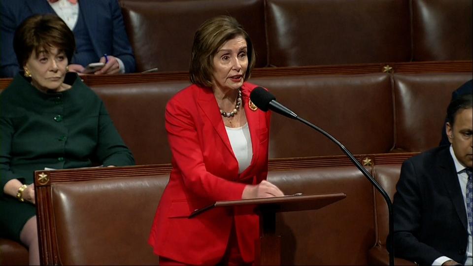 Rep. Nancy Pelosi referred to a popular tic-tac-toe game while defending her stance on the bill aimed at TikTok.