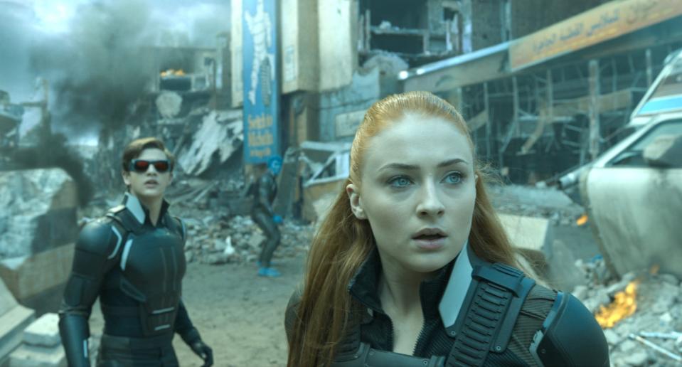 Tye Sheridan and Sophie Turner in 'X-Men: Apocalypse' (credit: 20th Century Fox)