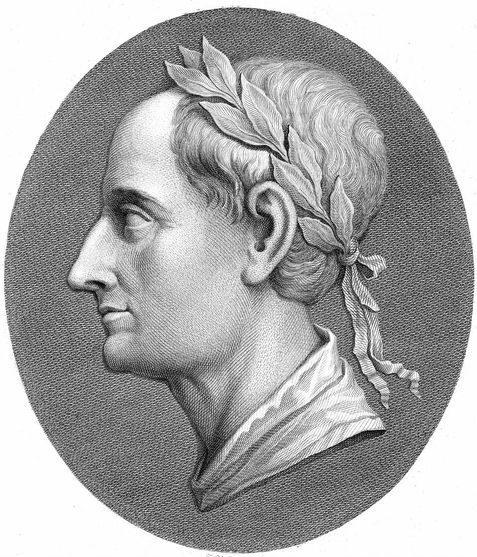 Famous for sporting a laurel wreath on his head, Ceasar liked to keep his hair short and close to his head. 