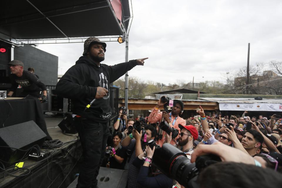 Schoolboy Q performs during the SXSW Music Festival Friday March 14, 2014, in Austin, Texas. (Photo by Jack Plunkett/Invision/AP)