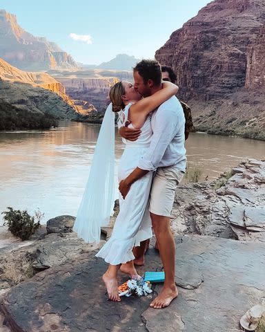 <p>Sarah Herron/Instagram</p> 'Bachelor' Alum Sarah Herron married Dylan Brown at the Grand Canyon