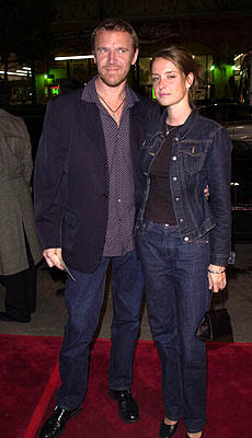 Renny Harlin and gal at the Mann's Chinese Theater premiere of Warner Brothers' 3000 Miles To Graceland