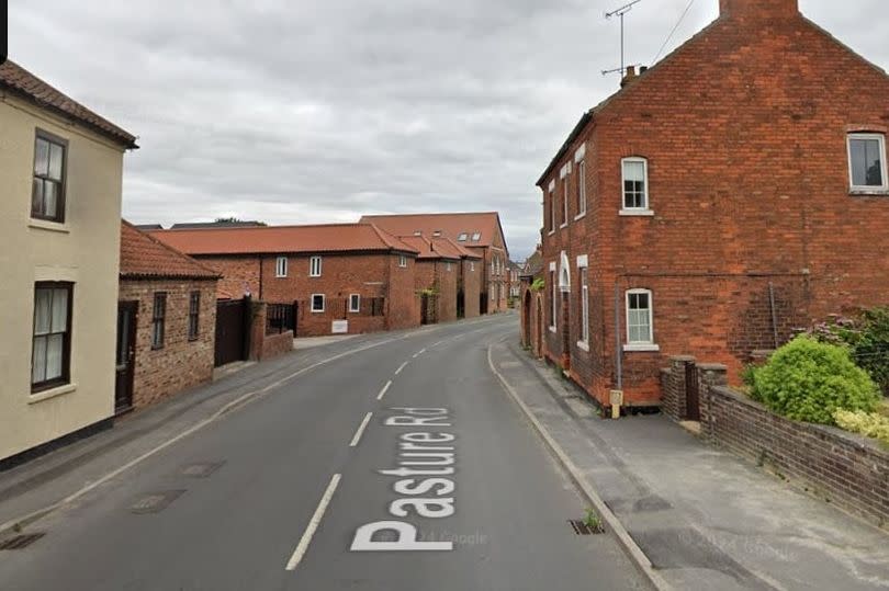 Pasture Road, Barton-upon-Humber, the nine homes will be built to the left