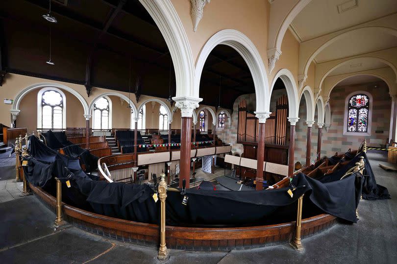 Inside the Ulster Orchestra's home at the former Townsend Street Presbyterian Church.