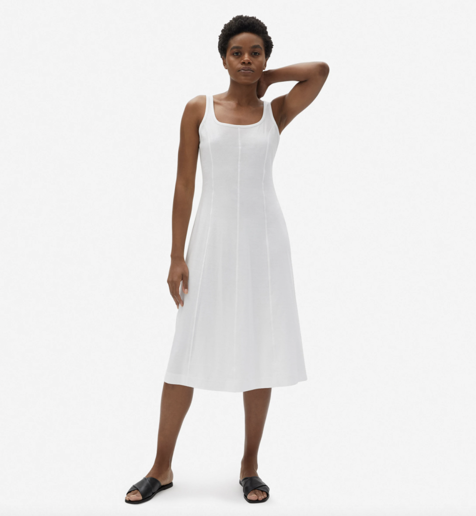 The Luxe Cotton Seamed Tank Dress (Photo via Everlane)