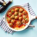 <p>This vegetarian Super Bowl snack is like your favorite eggplant parm in an easy-to-eat meatball form. </p><p>Get the <a href="https://www.womansday.com/food-recipes/a34993979/eggplant-parmesan-meatballs-recipe/" rel="nofollow noopener" target="_blank" data-ylk="slk:Eggplant Parmesan Meatballs recipe;elm:context_link;itc:0;sec:content-canvas" class="link "><strong>Eggplant Parmesan Meatballs recipe</strong></a> from Woman's Day. </p>