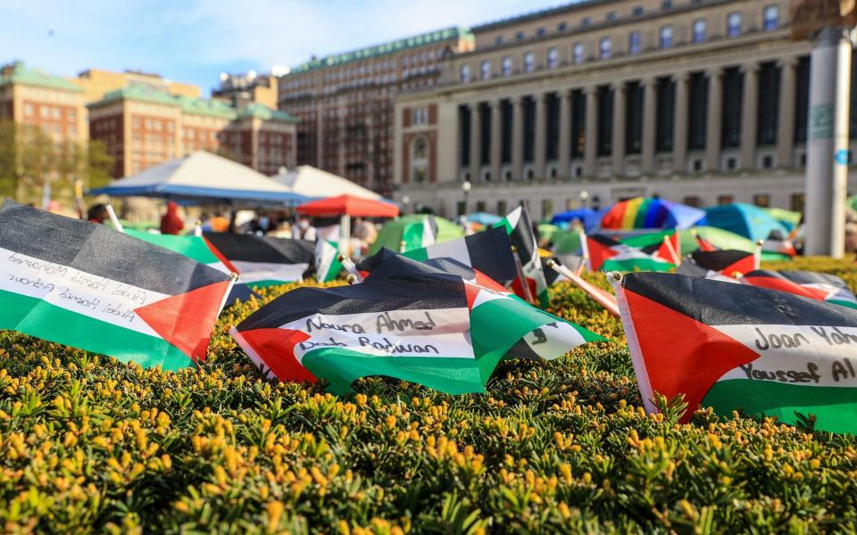 Students have been occupying the campus's main lawn for days