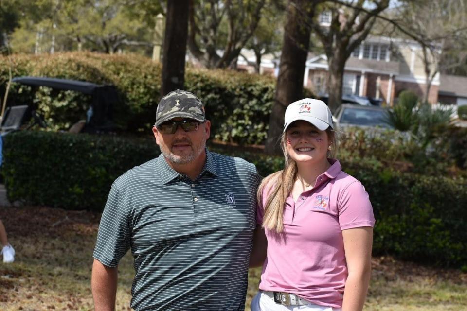 Three-time Spartanburg County Men's Amateur Championship winner Kevin Roberts and his daughter, Sydney Roberts, who is a Clemson signee ranked No. 2 in the state among junior girls.