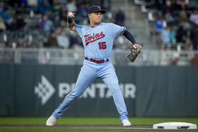 ANAHEIM, CA - APRIL 26: Los Angeles Angels first baseman Gio