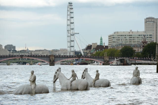 Rising Tide Sculpture Jason deCaires Taylor River Thames Vauxhall