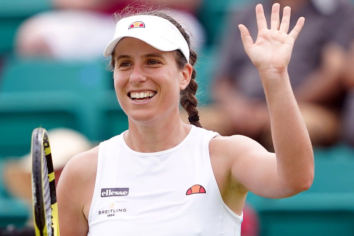 Johanna Konta booked her place in the top 10 six years ago (Zac Goodwin/PA) (PA Archive)