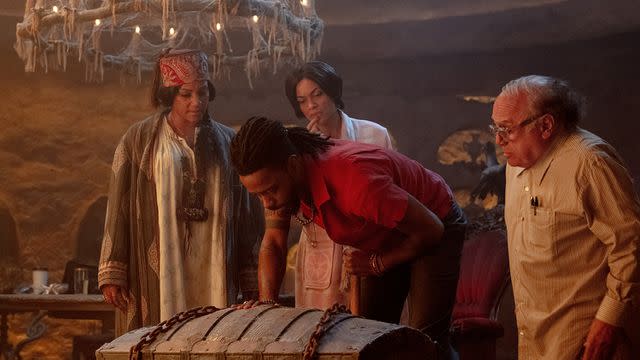 Disney Tiffany Haddish, Rosario Dawson, LaKeith Stanfield and Danny DeVito in "Haunted Mansion"